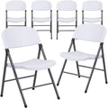 6 Pk 330 lb. Capacity Plastic Folding Chair Z890156