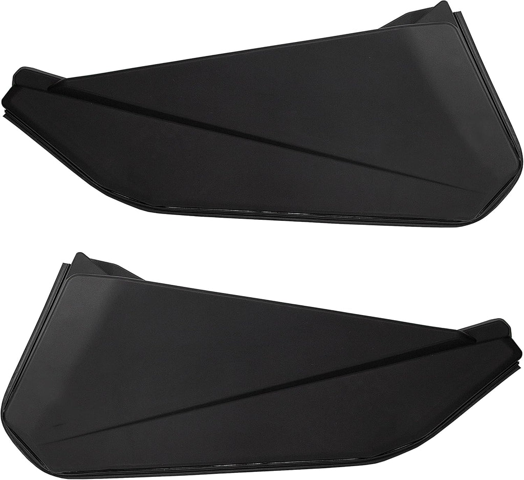 Lower Door Panel Insert with Metal Frame Black Pair O7925