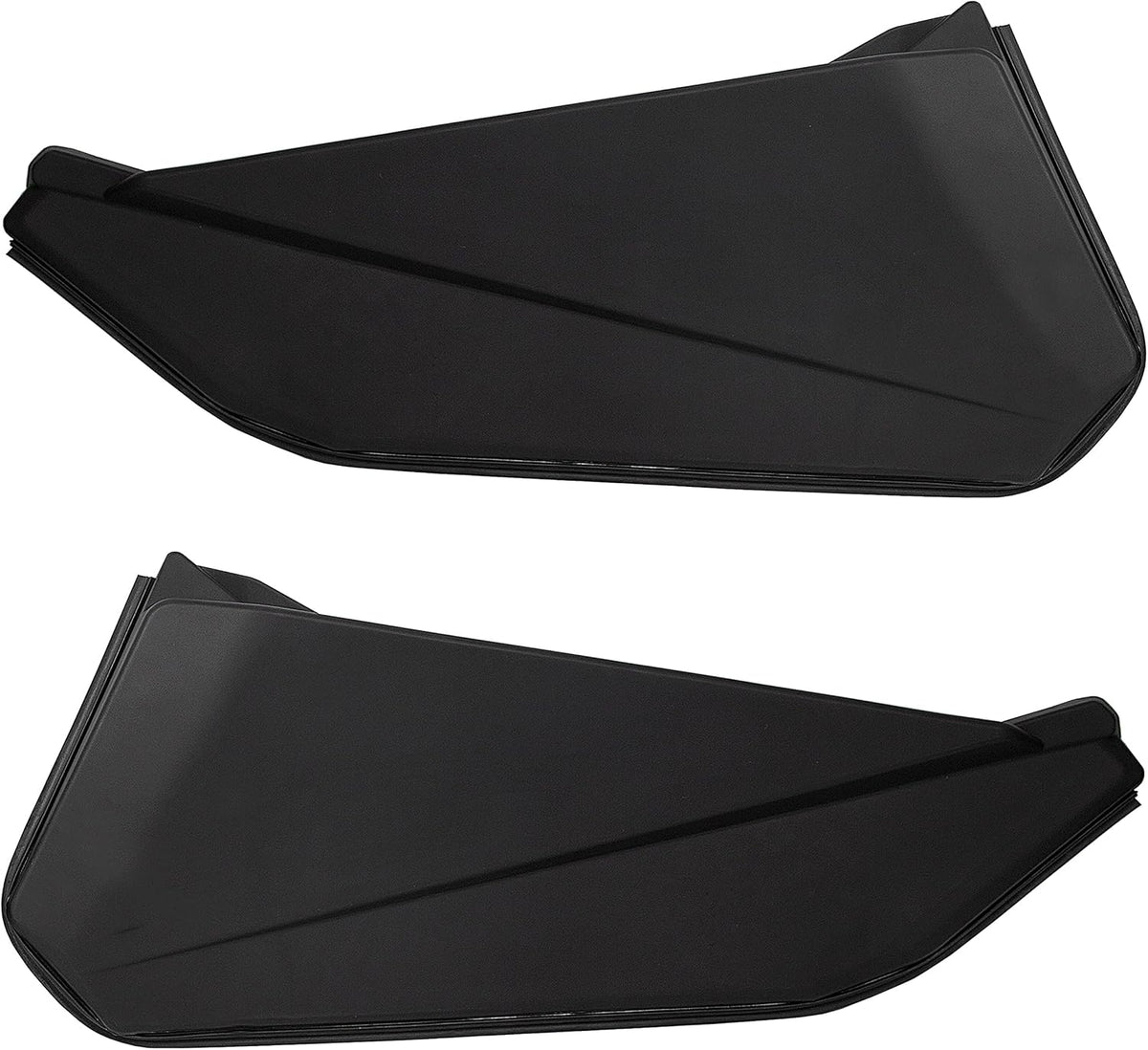 Lower Door Panel Insert with Metal Frame Black Pair O7925