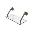 18 in. Floating Glass Shelf Antique Brass N65805