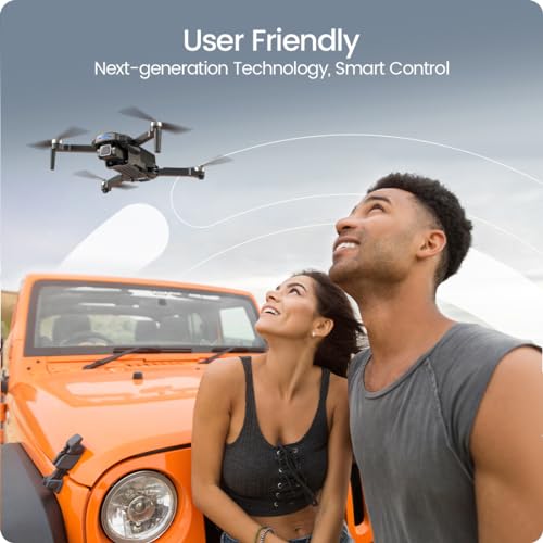 GPS Drone with 4K UHD Camera, Foldable FPV RC Quadcopter with Brushless Motor W174619