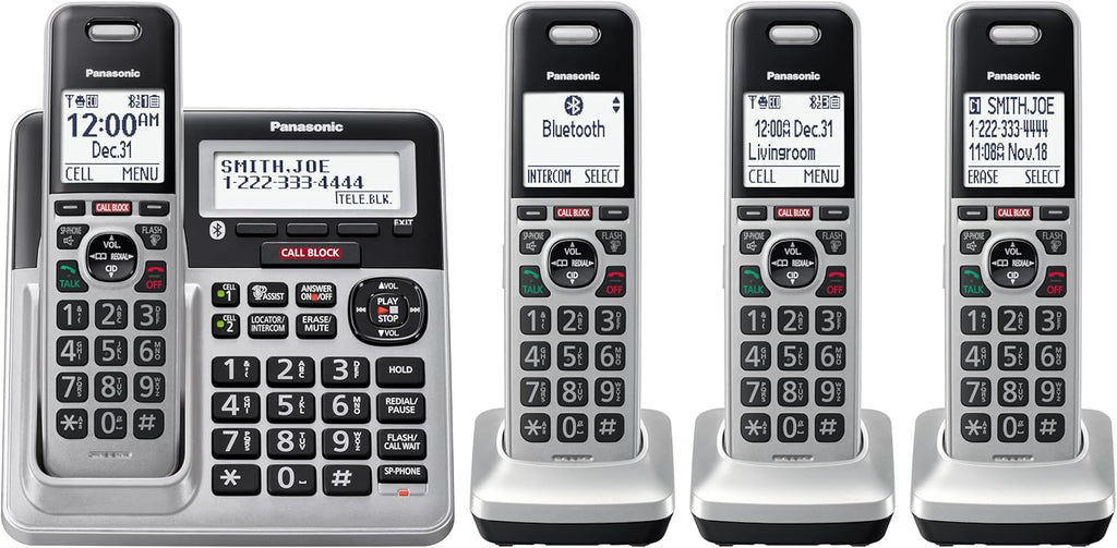 4-Handset DECT 6.0 Bluetooth Phone Bundle I16565