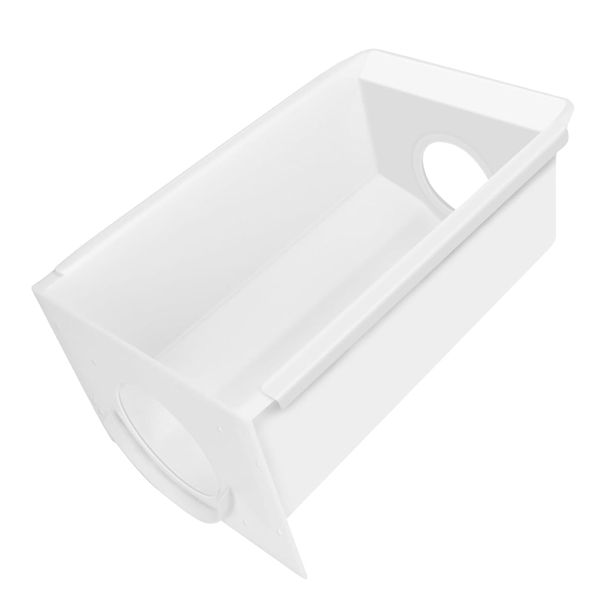 White ABS Plastic Refrigerator Ice Bucket Container Q408670