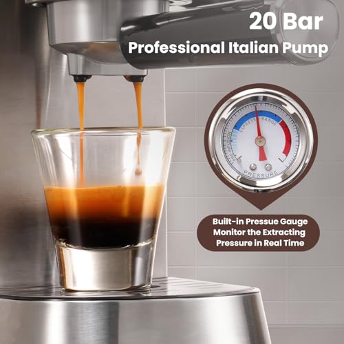 Beige Espresso Machine with Milk Frother X9498