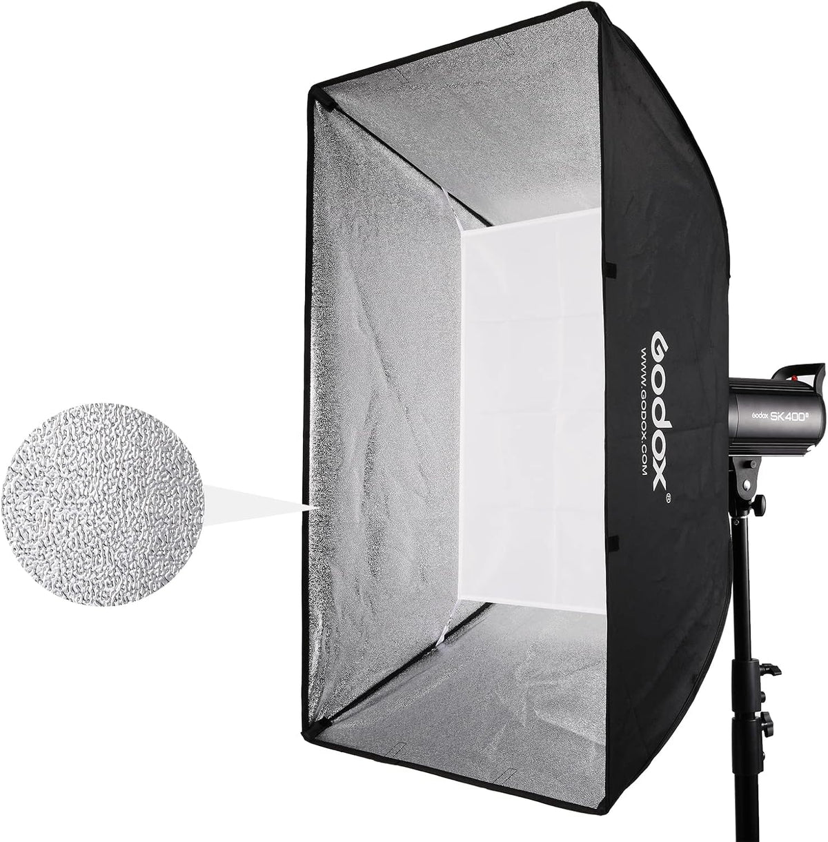 60x90cm Portable Strip Rectangle Softbox Reflector with Bowens Mount and Carry Bag V91299