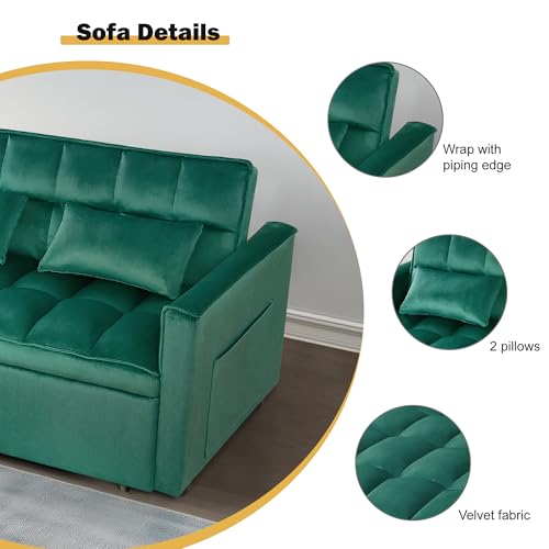 Black Sleeper Sofa Bed with Pullout Bed B232624