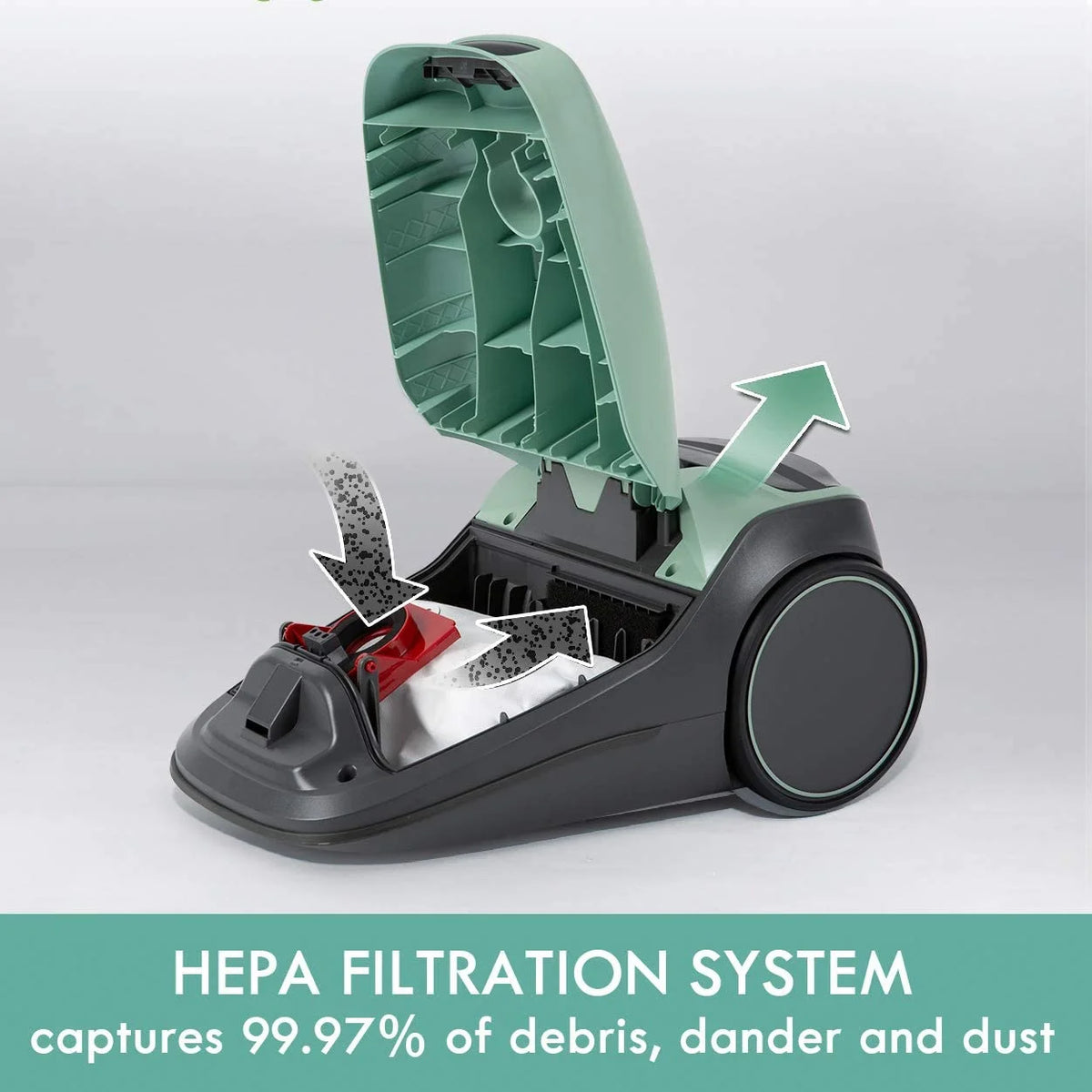 Lightweight Bagged Canister Vacuum Cleaner M61222