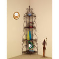 Four Tier Metal Corner Shelf Bookcase C416