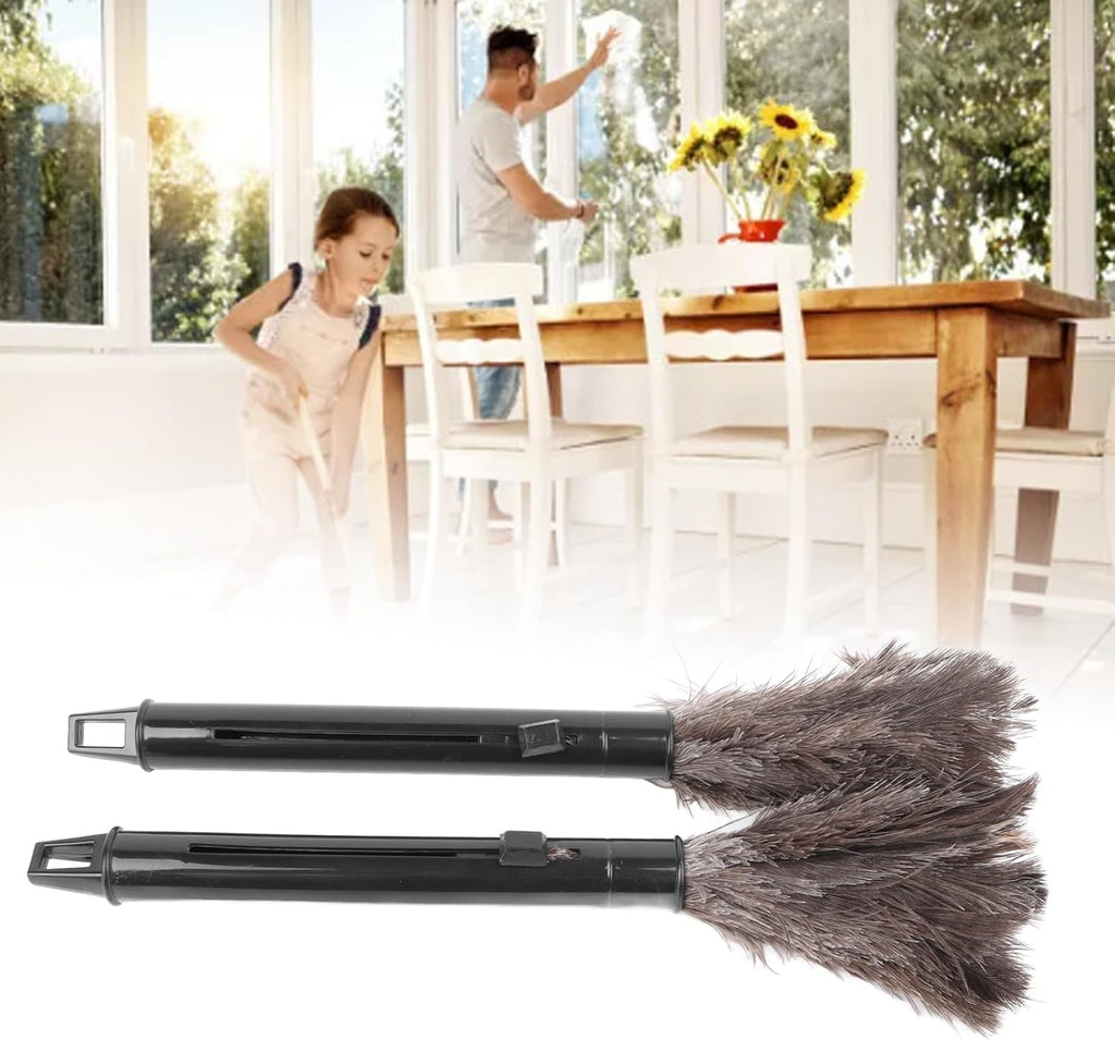 Ostrich Feather Duster Retractable Extendable Handheld C902
