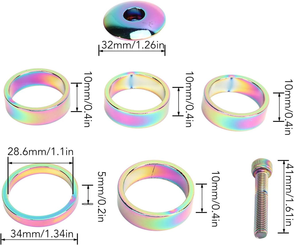 Colorful Impact Resistance Lightweight Bike Stem Top Cap D47343