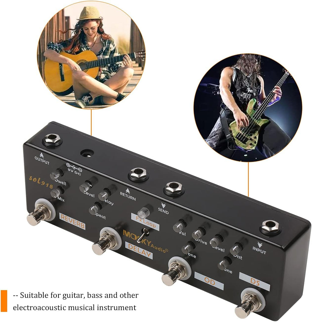5-in-1 Multi Effect Guitar Pedal M629