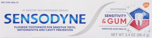 3.4 Ounces Pack of 2 Whitening Toothpaste for Sensitive Teeth B429953
