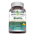 Biotin 10000 mcg Tablets Strawberry Flavor 120 Count E572