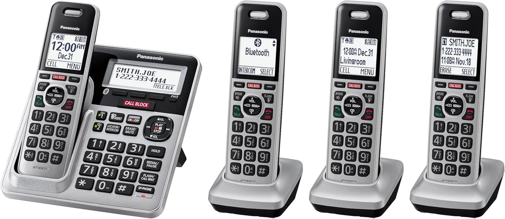 4-Handset DECT 6.0 Bluetooth Phone Bundle I16565