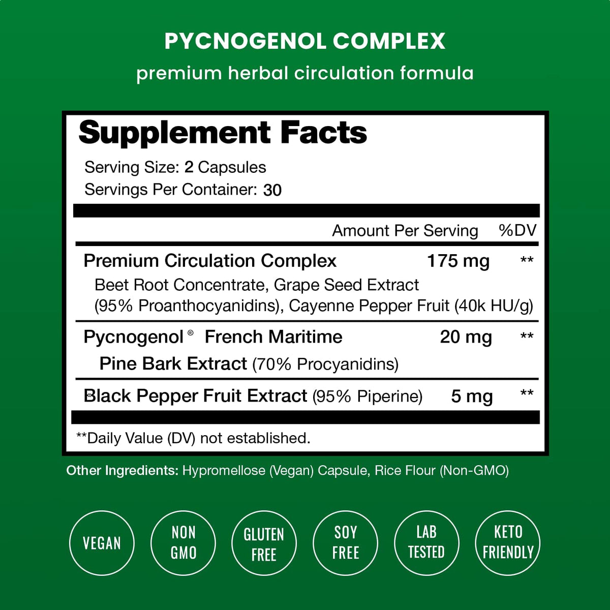 60 Capsules French Maritime Pine Bark Extract R652