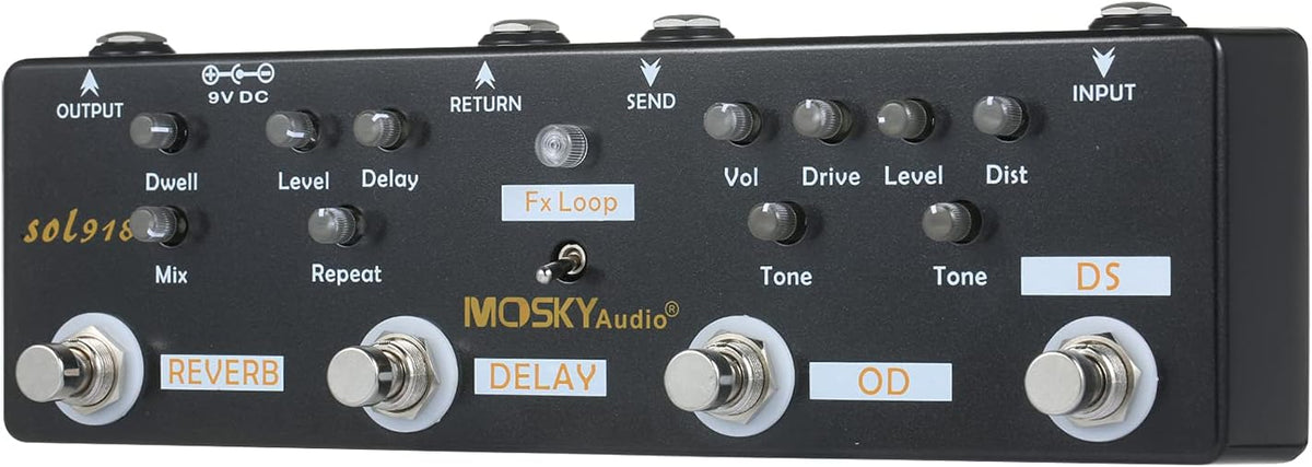 5-in-1 Multi Effect Guitar Pedal M629