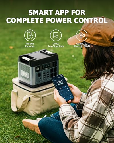2400W Solar Generator with 200W Solar Panel, 2048Wh Power Station S763583