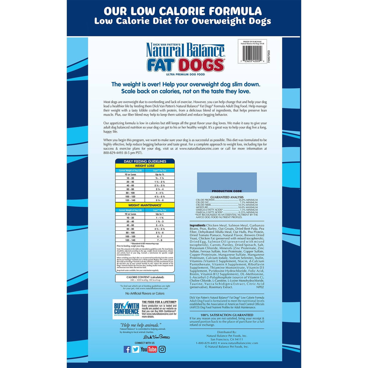 28 lb Chicken Meal Salmon Meal Barley Formula Dog Food K804