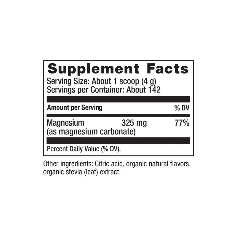 Raspberry-Lemon Magnesium Citrate Supplement 20 Ounce S925