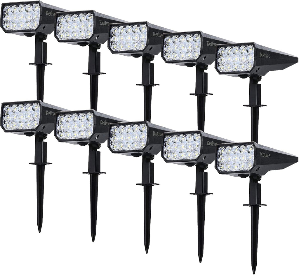 Solar Powered Waterproof Landscape Spotlights 10 Pack S832127