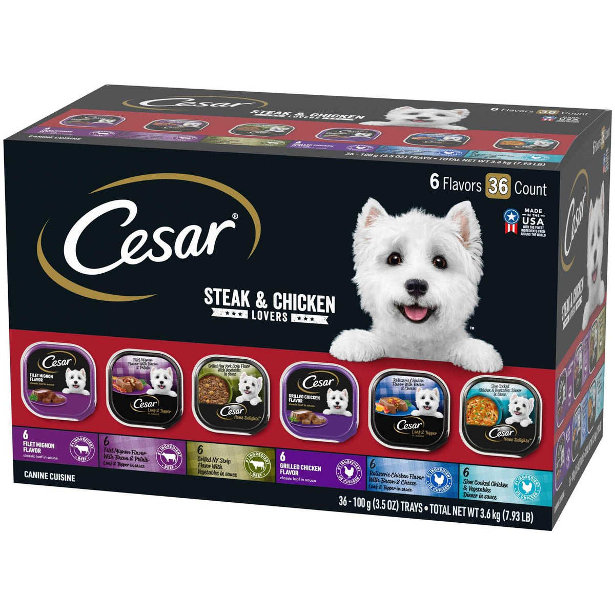 Steak & Poultry Variety Pack Dog Food Trays O238