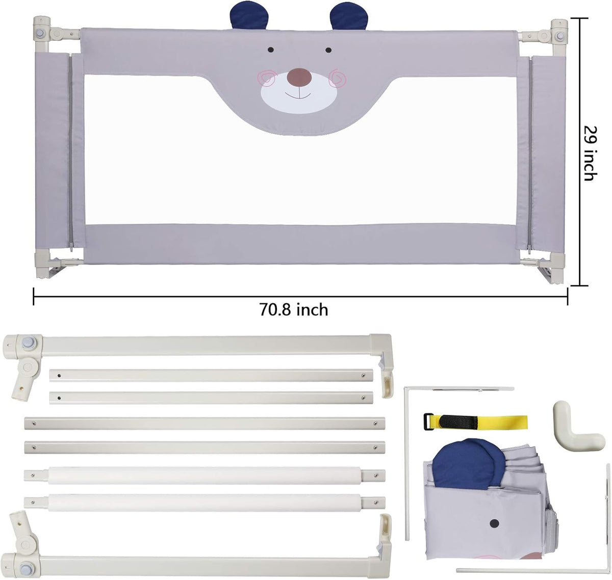 Collapsible Bed Rails for Toddlers H8863