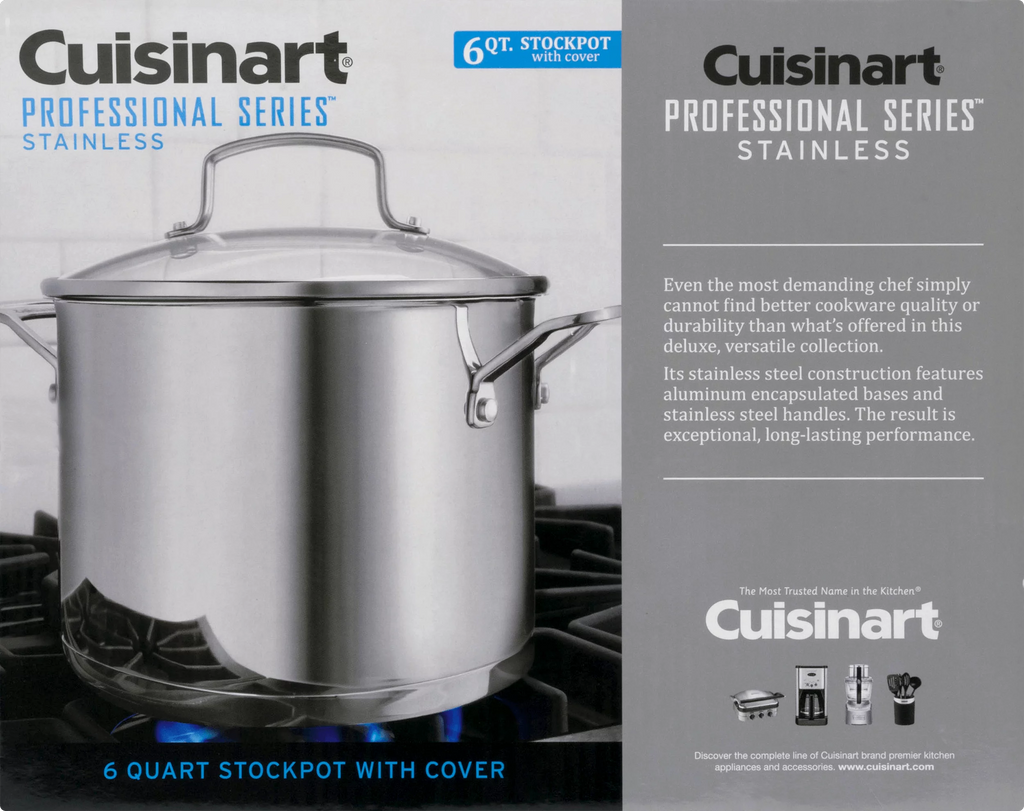 6 QT Stainless Stockpot with Cover H7903