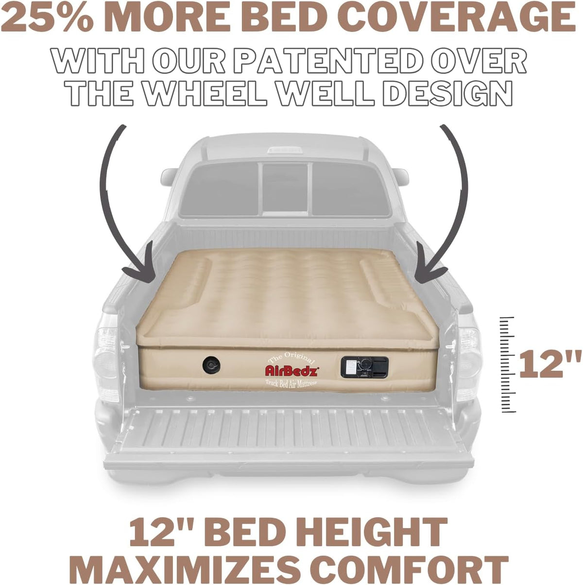 Truck Bed Air Mattress 8ft Full Size Tan X6569