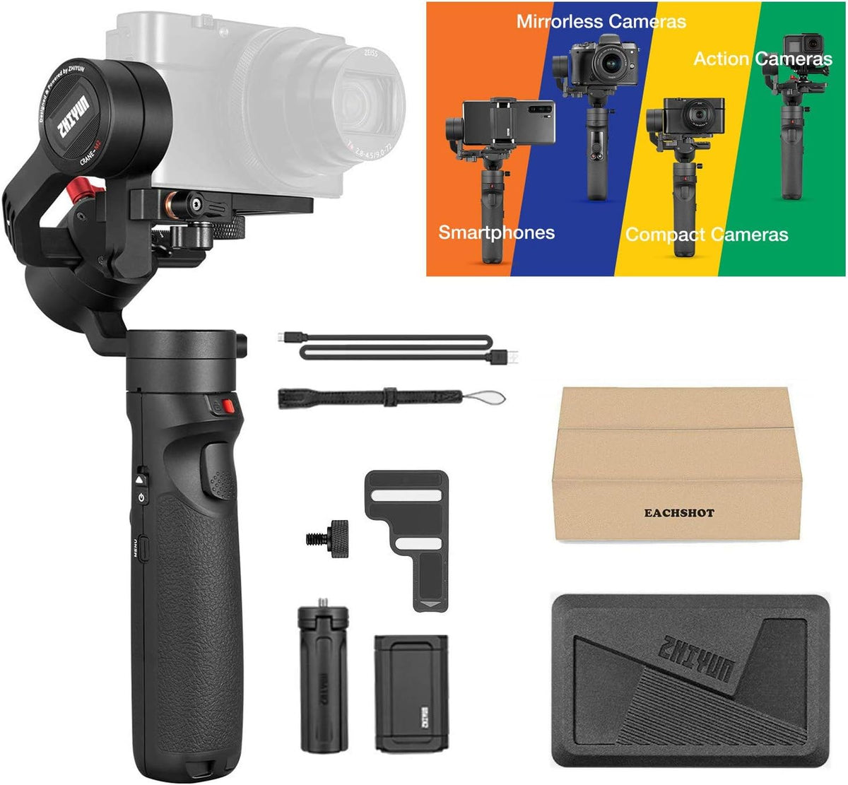 3-in-1 Handheld Gimbal Stabilizer A228