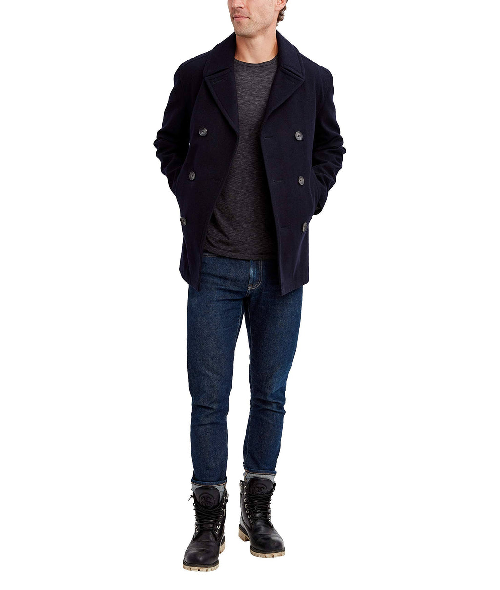 Men's Classic Double Breasted Peacoat E956138