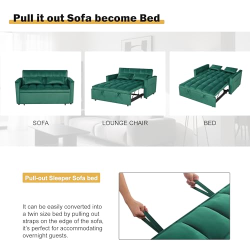 Black Sleeper Sofa Bed with Pullout Bed B232624