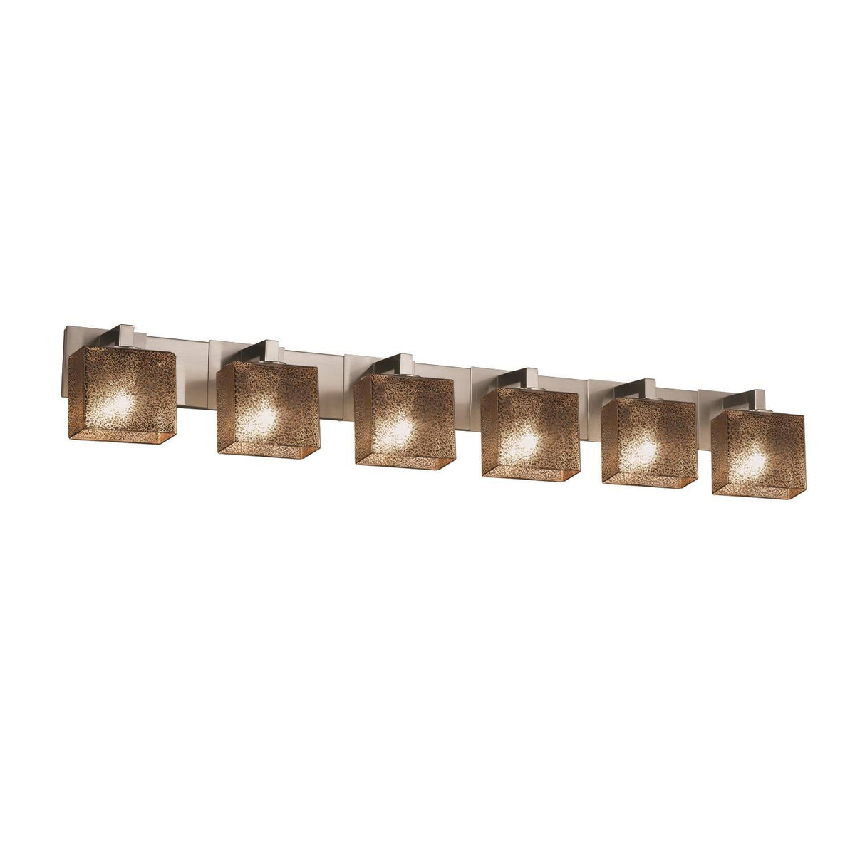 Modular 6-Light LED Bath Bar in Brushed Nickel A913