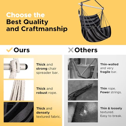 Hammock Chair Swing with Steel Bar Z532