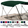 3 Bow 72" L 36" H 61"-66" W Bimini Top Boat Cover with Boot and Rear Poles G23816