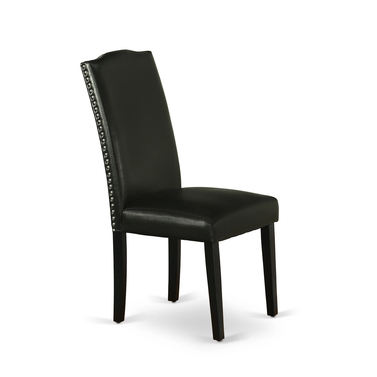 Black Leather Seat 7-piece Wood Dining Set E42338