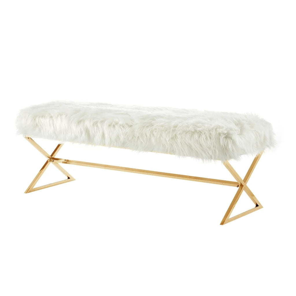 Faux Bench Stainless Steel Legs W8909