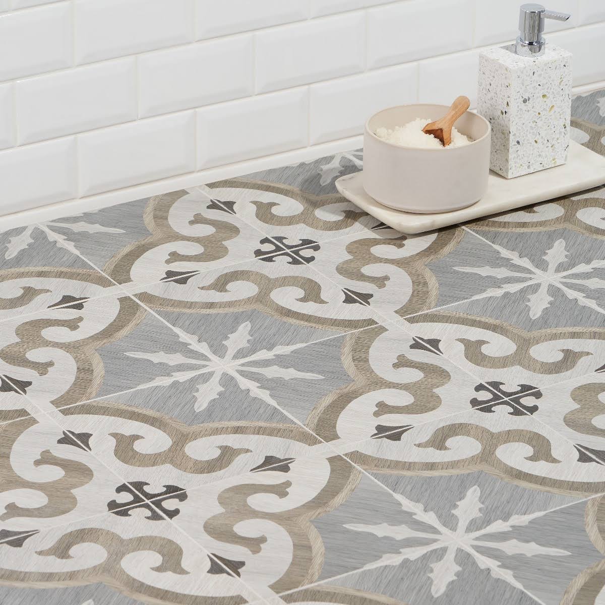 8 in. x 8 in. Matte Porcelain Floor and Wall Tile F8114