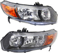 Headlight Assembly Pair for Honda Civic 2006 2007 Coupe Y510244