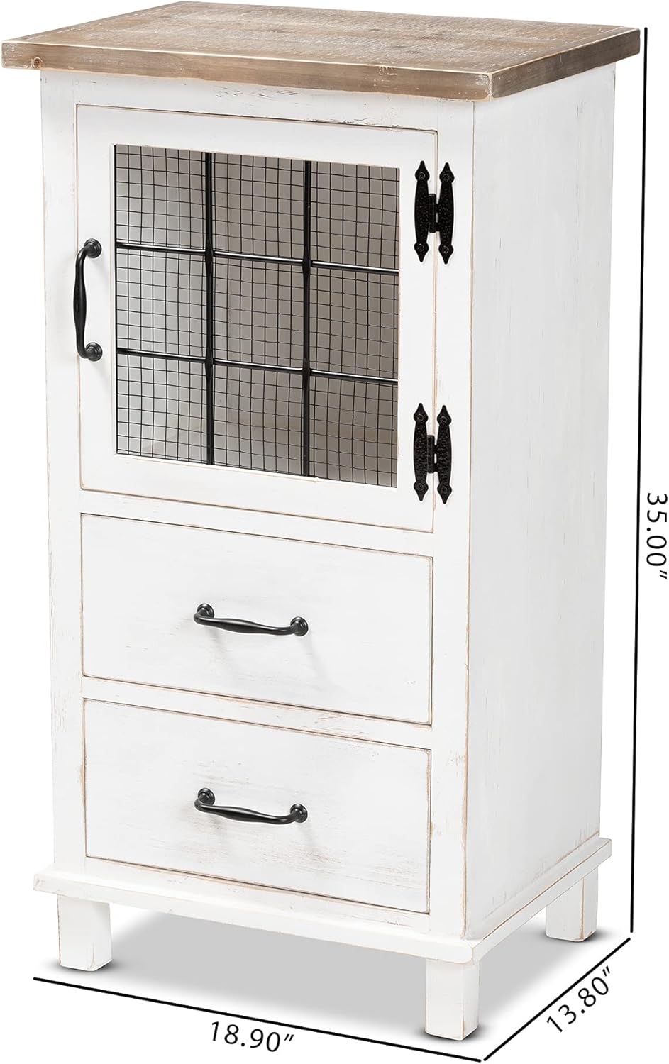 White/Oak Brown Shelving and Cabinets R93024