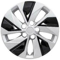 16" Silver Black Hubcap Wheelcover Pack of 2 A37016