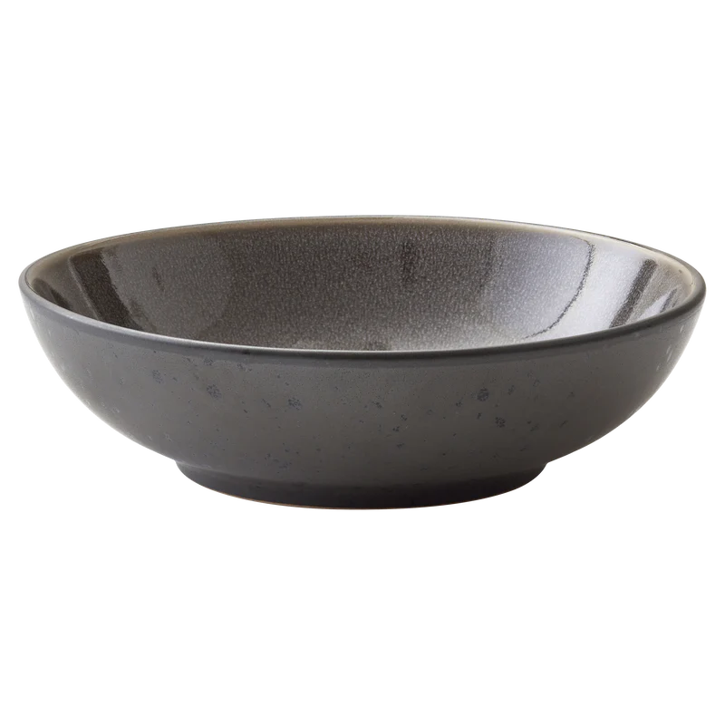 Black Grey Pasta Bowl 20cm F93928