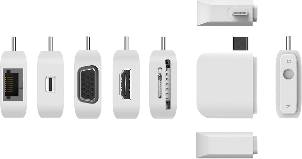 USB-C Multi-Display Modular Hub with HDMI, Mini DisplayPort, VGA, PD 100W, RJ-45 Ethernet, USB-A, USB Type-C, SD Card Reader Q7424