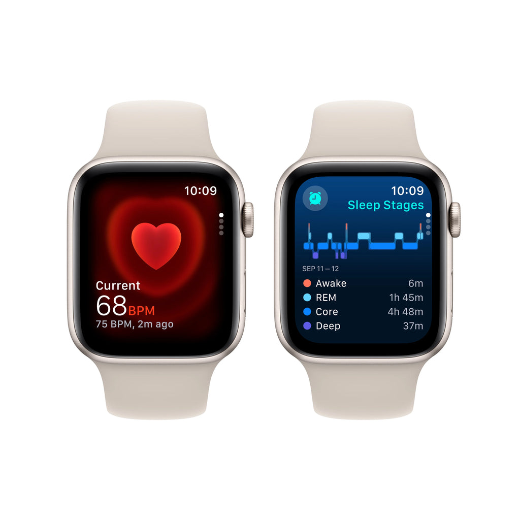 Starlight Aluminum Case Apple Watch SE GPS 44mm with Starlight Sport Band D330