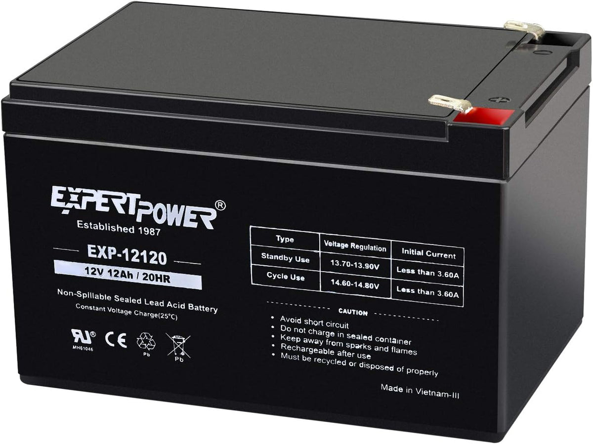 2 Pack 12 Volt 12 Ah Rechargeable Battery G73175