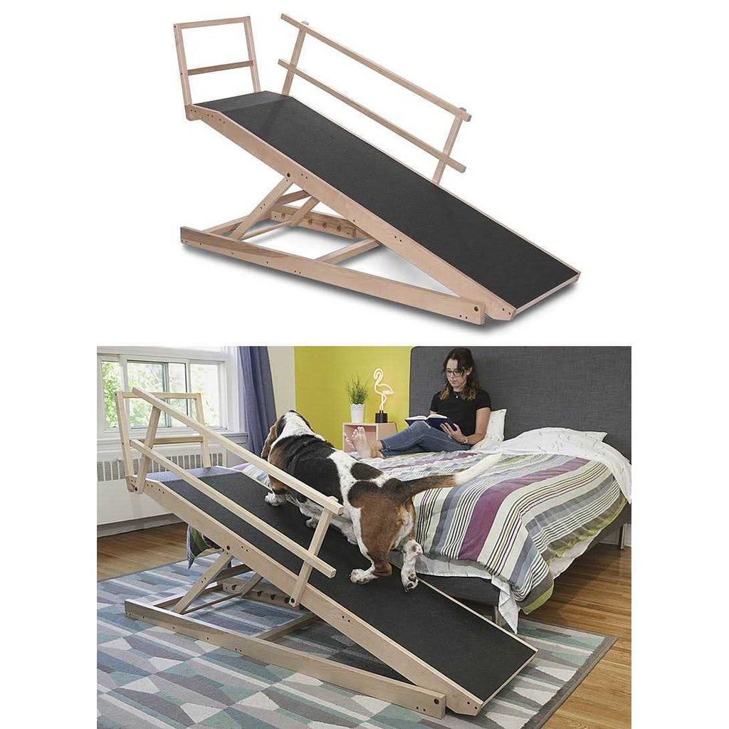 Large Adjustable Height Dog Bed Ramp Y331