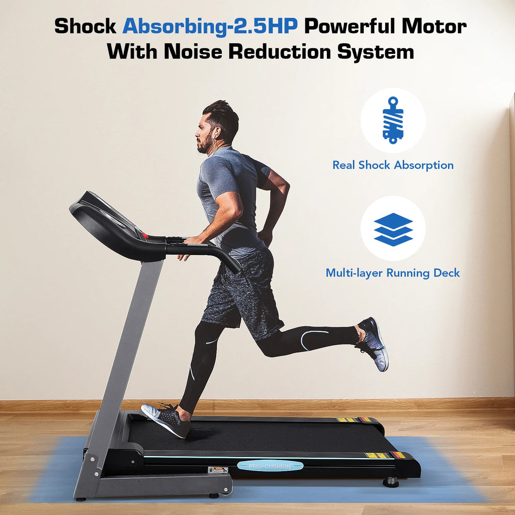 2.5 HP Folding Treadmill with Auto Incline K73128