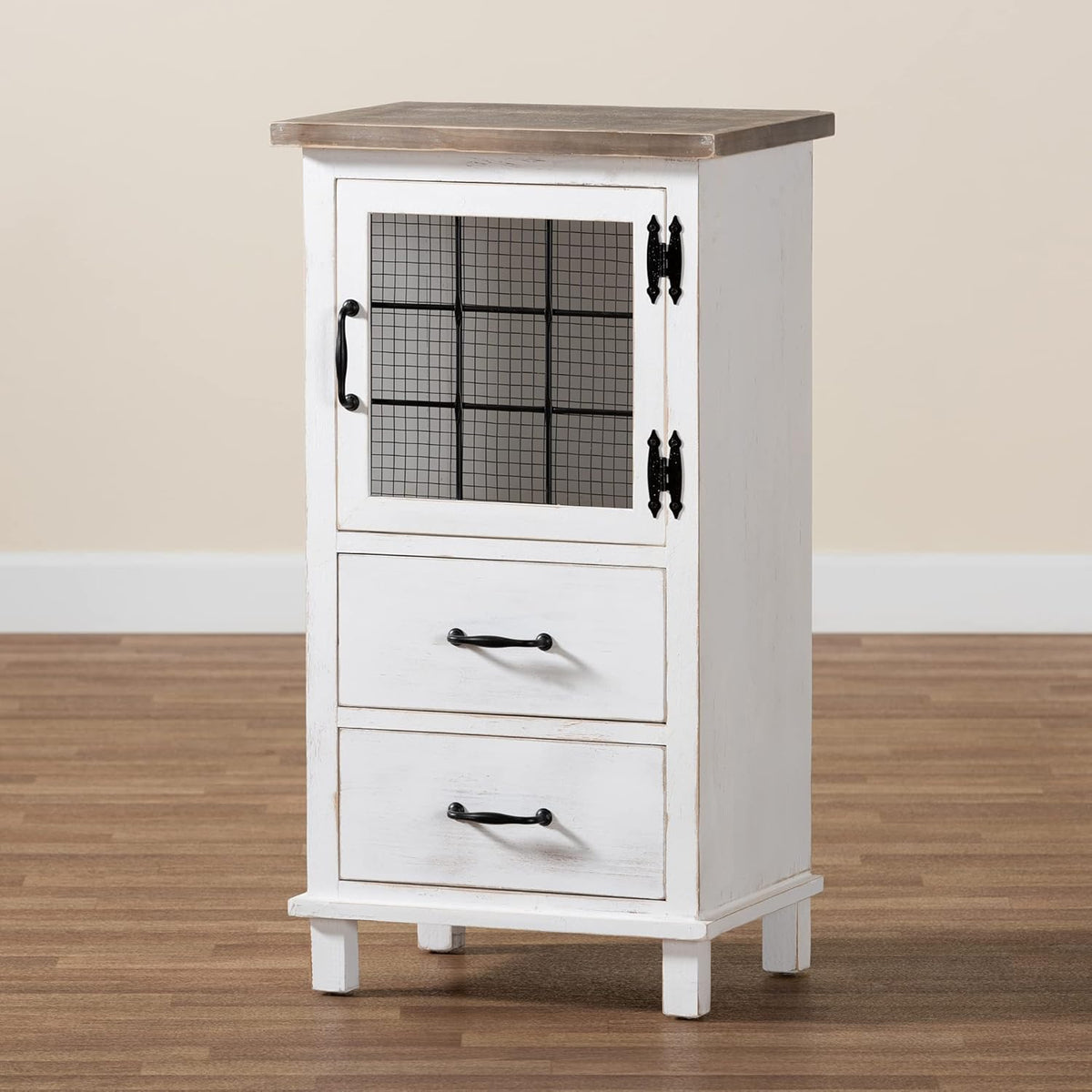 White/Oak Brown Shelving and Cabinets R93024