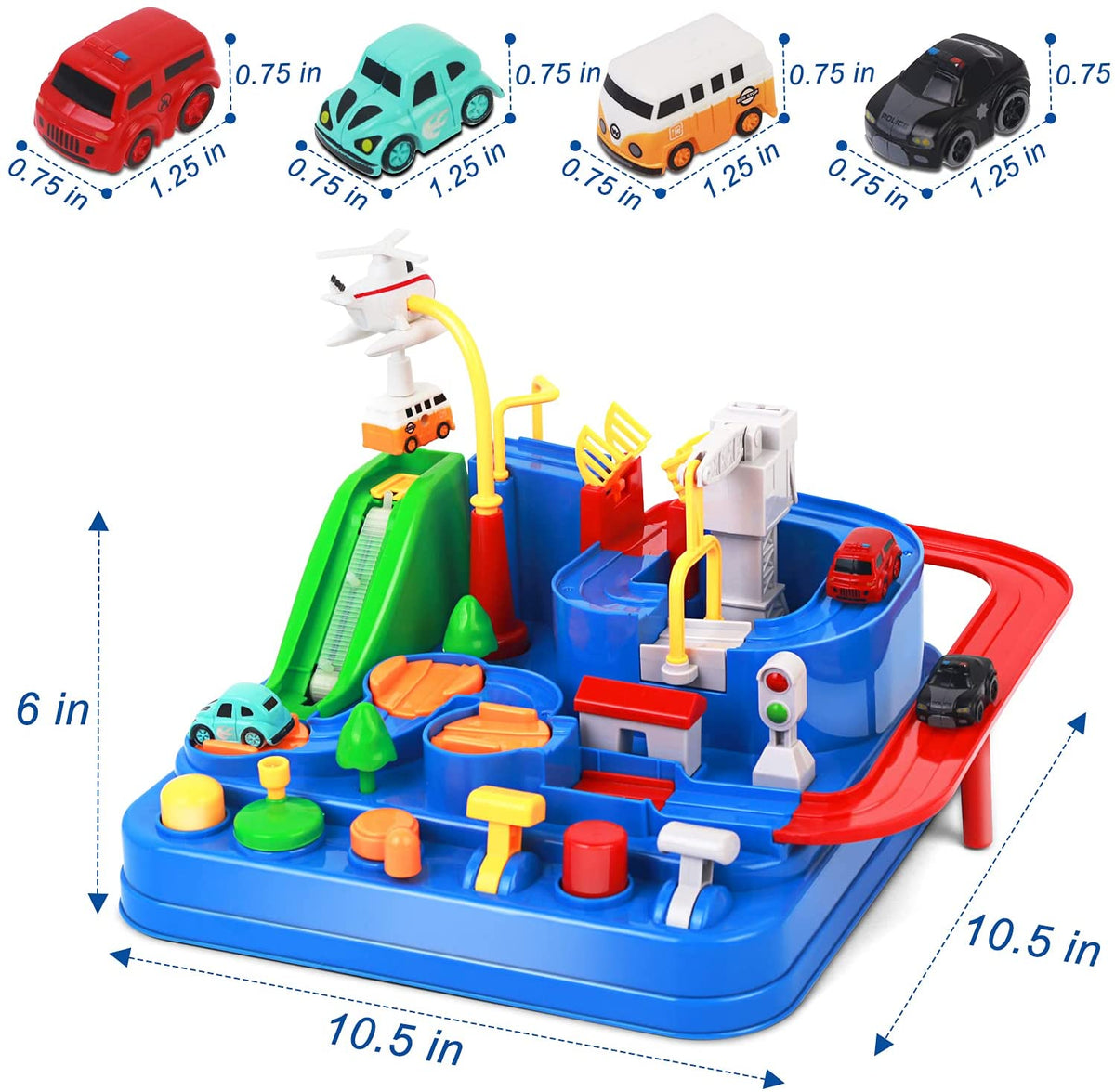Race Tracks Car Toys STEM Track Adventure Educational Toys for Toddlers 3 4 5 6 7 8 Year Old Boys Girls F6203