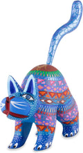 Blue Cat Alebrije Sculpture C787486
