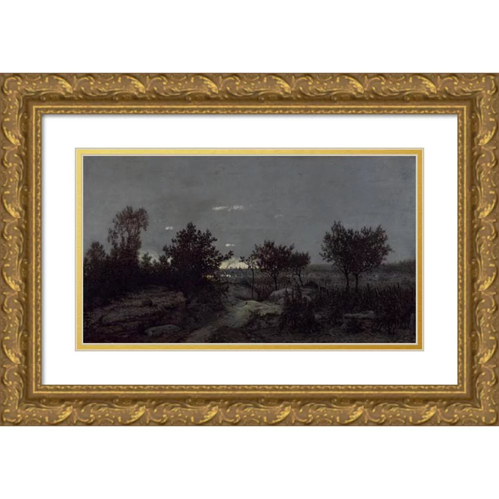 Gold Ornate Framed and Double Matted Museum Art Print N722015